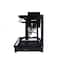 Household Essentials 12" Black Metal 2-Tier Countertop Caddy with Cutouts
